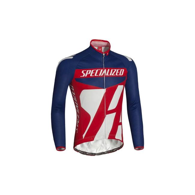 SPECIALIZED PRO RACING JERSEY LS BLUE/RED/WHT L