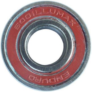 ENDURO BEARINGS 6001 LLU ABEC 3 MAX Lager, 12 x 38 x 8 6001LLUMAX