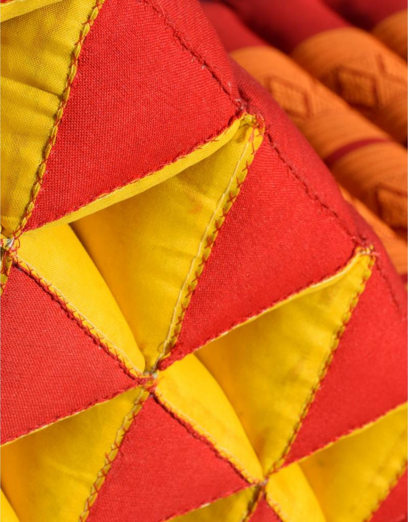 Thai Moonz Thai Floor Cushion Triangle Pillow XL 3 Mat Red/Orange