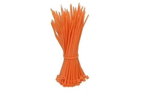 Kabelbinders 100mm oranje 100 stuks