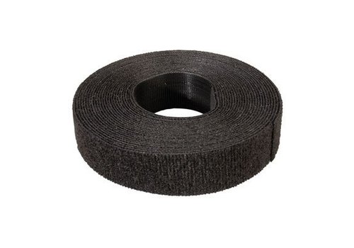 Klittenband 19mm zwart 5m op rol