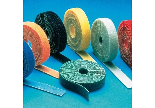 Klittenband 19mm rood 25m op rol