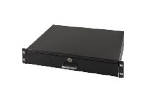 19" afsluitbare lade voor serverkast 2U