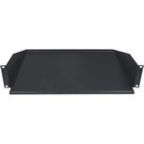 19" vast plank voor serverkast, 2U, 367mm diepte, Max. 19Kg.
