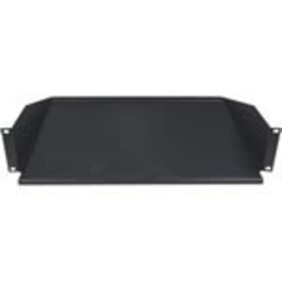19" vast plank voor serverkast, 2U, 367mm diepte, Max. 19Kg.