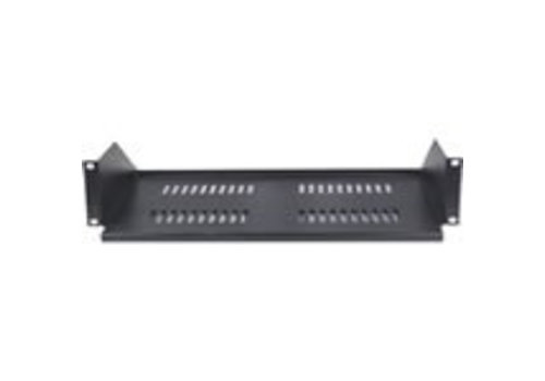 19" vast plank voor serverkast, 2U, 267mm diepte, Max. 8Kg.