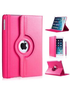 iPadspullekes.nl iPad hoes 360 graden roze leer