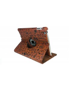 iPadspullekes.nl iPad mini 360 graden hoes Trendy leer bruin
