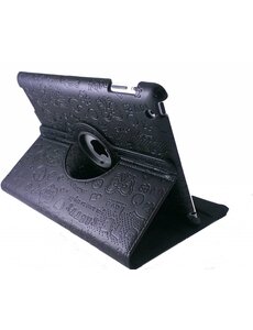 iPadspullekes.nl iPad mini 360 graden hoes Trendy leer zwart
