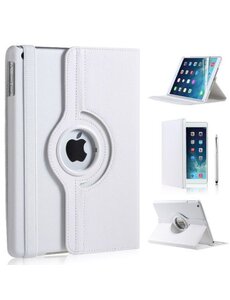 iPadspullekes.nl iPad Air 2 hoes 360 graden wit leer