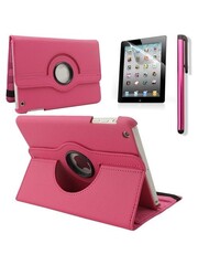 iPadspullekes.nl iPad Mini 4 hoes 360 graden leer roze