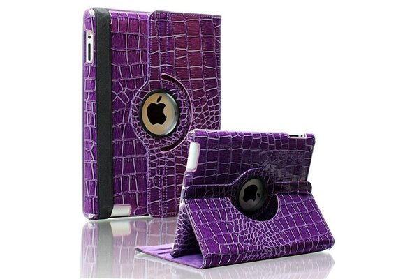 iPadspullekes.nl iPad Pro 9,7 hoes krokodillen paars