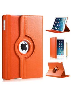 iPadspullekes.nl iPad Pro 9,7 hoes 360 graden oranje leer