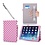 i-Blason iPad Air 2 Leather Slim Book Case roze met witte stippen