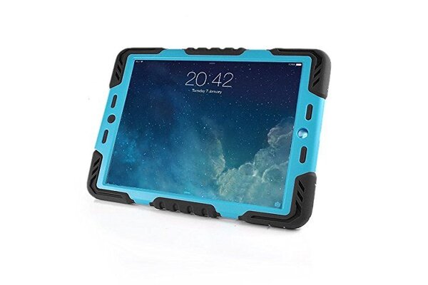 iPadspullekes.nl Spider Case voor iPad Mini 1 2 3 zwart/blauw