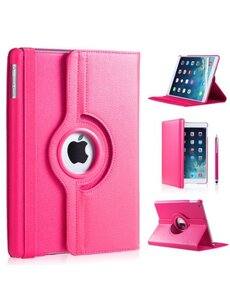 iPadspullekes.nl iPad 2017 hoes 360 graden roze leer