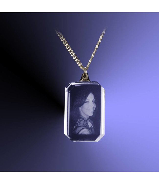 2D foto in glas - Hanger rechthoek - Kristal Glas