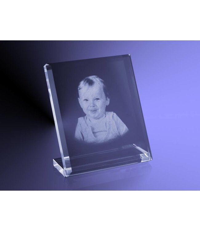 2D foto in glas - Vlakglas facet verticaal - Kristal Glas