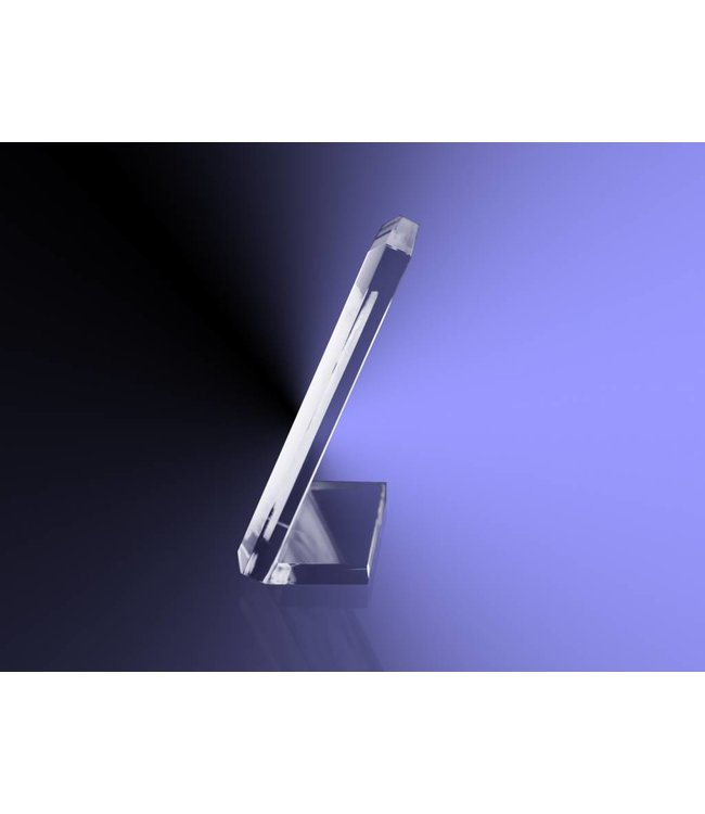 2D foto in glas - Vlakglas facet verticaal - Kristal Glas