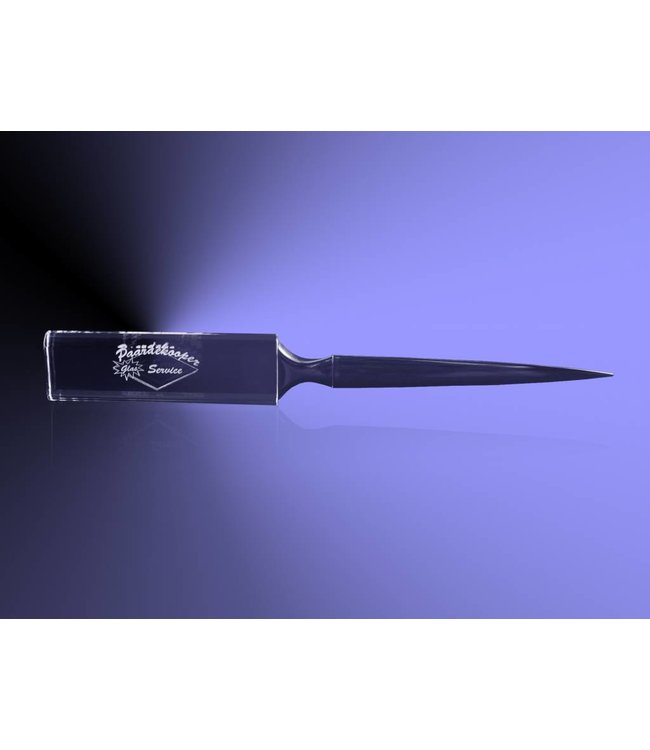 2D foto in glas - Briefopener - Kristal Glas