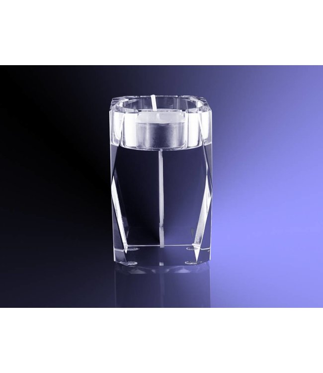 2D foto in glas - Waxinelicht Facet - Kristal Glas