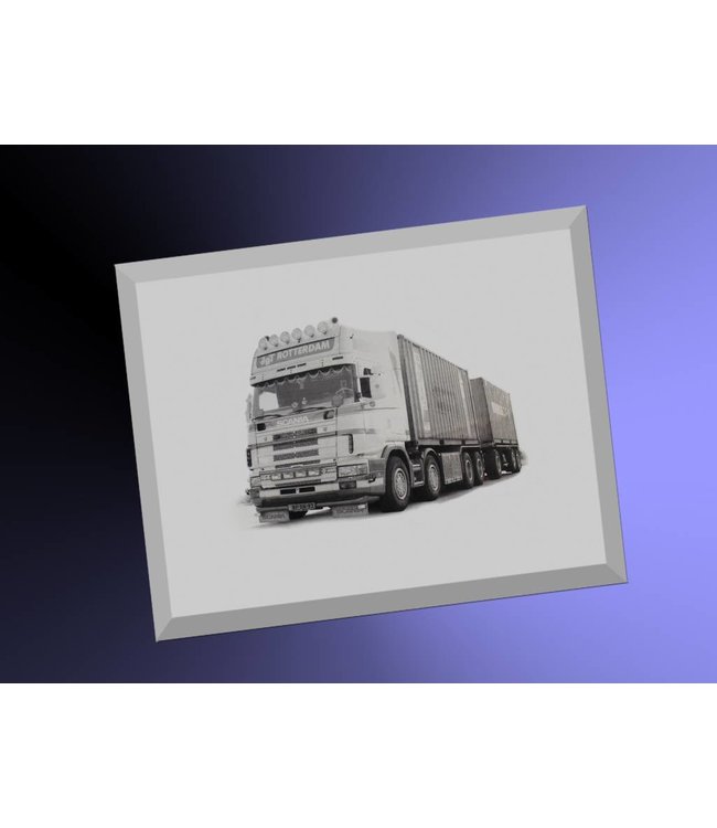 Foto op spiegel rechthoek