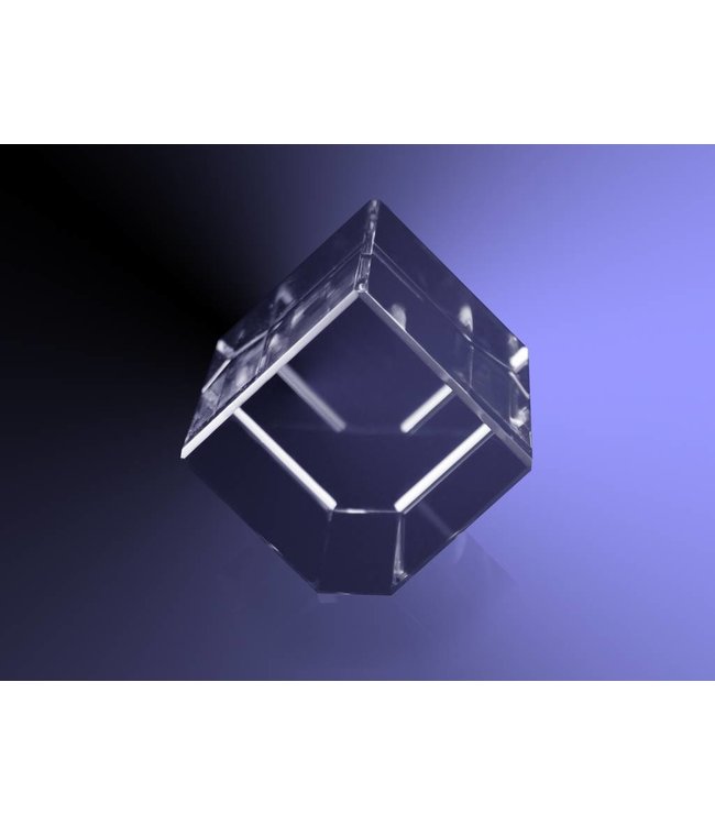 2D foto in glas - Rechthoek schuin - Kristal Glas