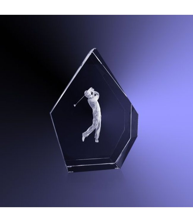 Award "Prestige" met 3D golfer