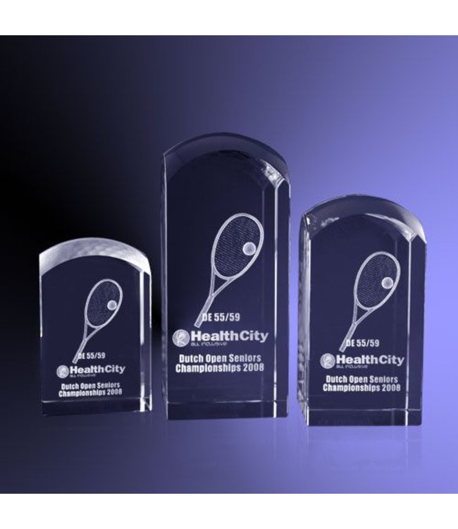 Award "Dome" met 3D  Tennis Gravure