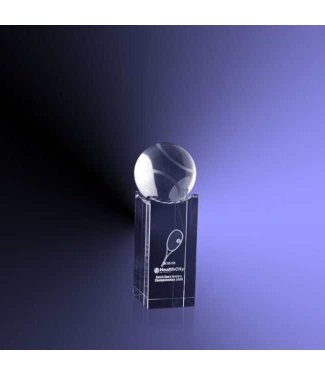 Rechthoek met tennisbal