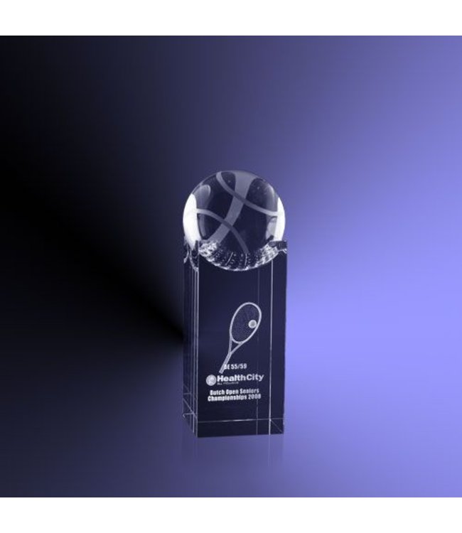 Rechthoek met tennisbal