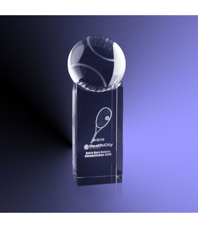 Rechthoek met tennisbal