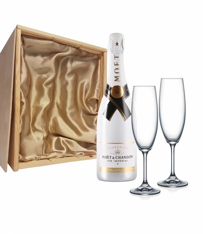 Champagnepakket met 2 champagneglazen - Moët & Chandon Ice Impérial