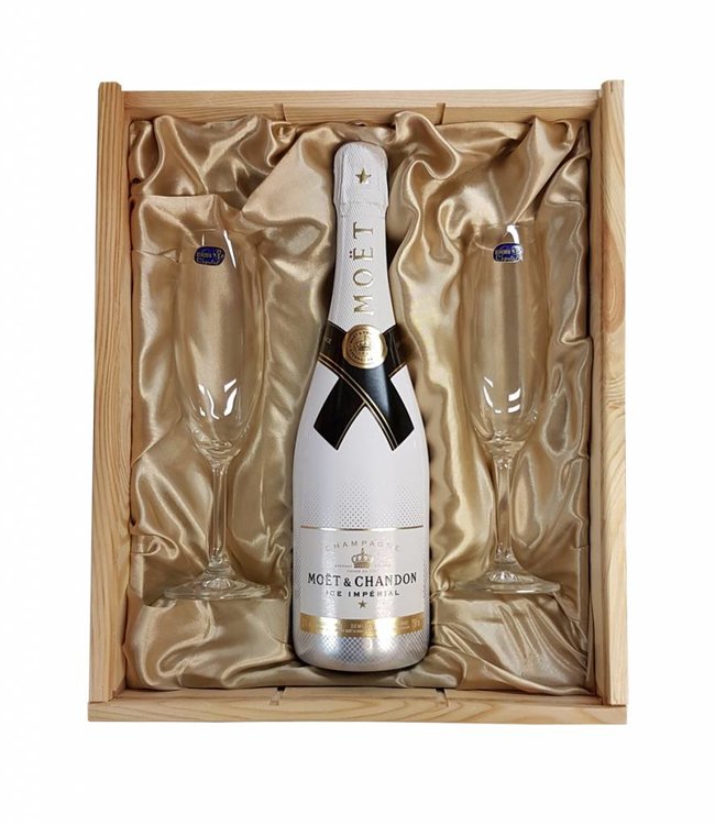 Champagnepakket met 2 champagneglazen - Moët & Chandon Ice Impérial