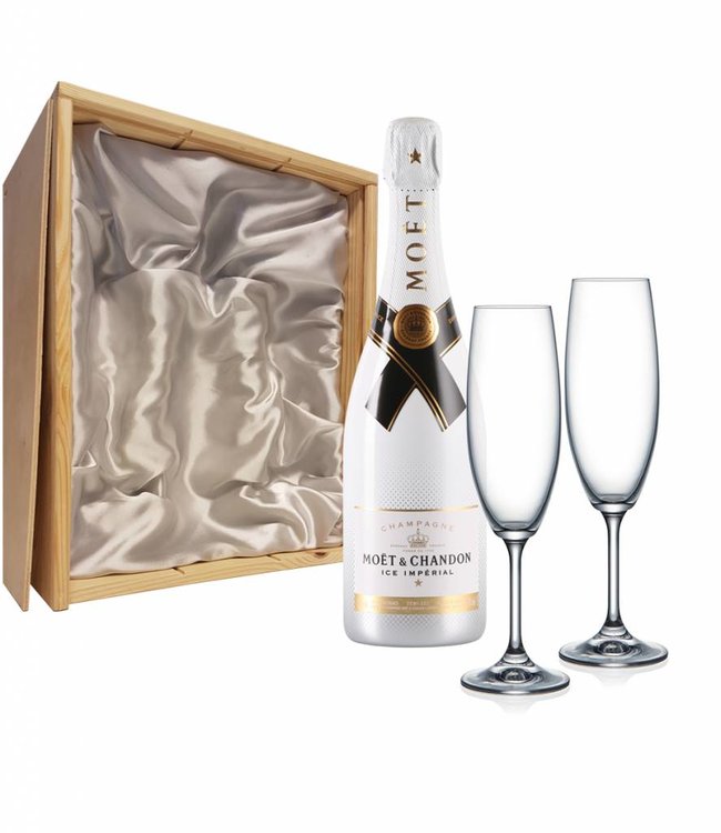Champagnepakket met 2 champagneglazen - Moët & Chandon Ice Impérial