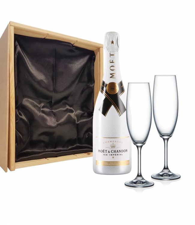 Champagnepakket met 2 champagneglazen - Moët & Chandon Ice Impérial