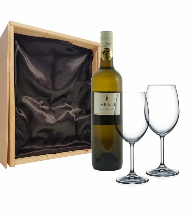 Wijnpakket met 2 glazen - Tarani Sauvignon Blanc