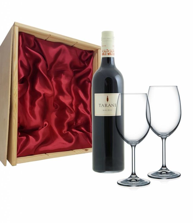 Wijnpakket met 2 glazen - Tarani Malbec