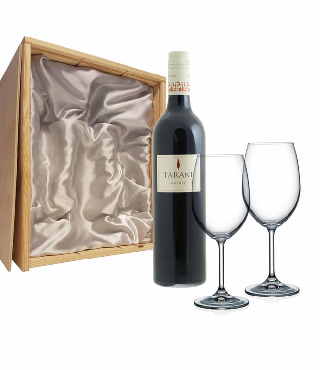 Wijnpakket met 2 glazen - Tarani Malbec