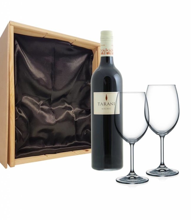 Wijnpakket met 2 glazen - Tarani Malbec
