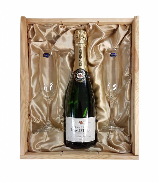 Champagnepakket met 2 champagneglazen - Lamotte Champagne