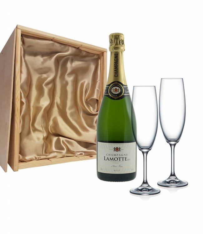Champagnepakket met 2 champagneglazen - Lamotte Champagne