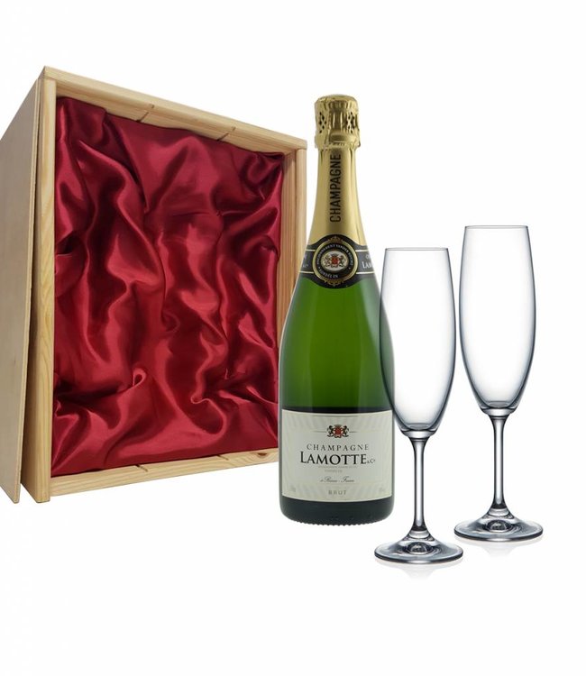 Champagnepakket met 2 champagneglazen - Lamotte Champagne