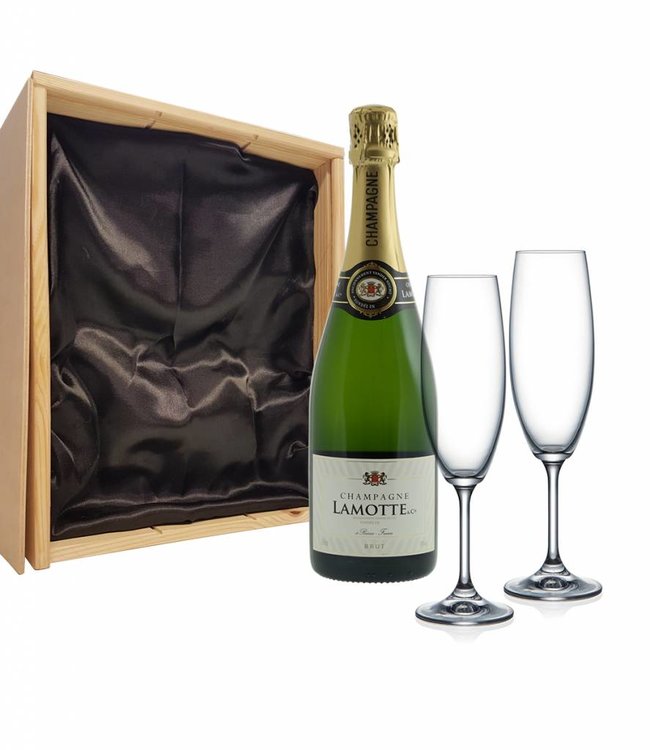 Champagnepakket met 2 champagneglazen - Lamotte Champagne