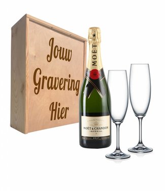 Champagnepakket met glazen - Moët & Chandon Impérial Brut
