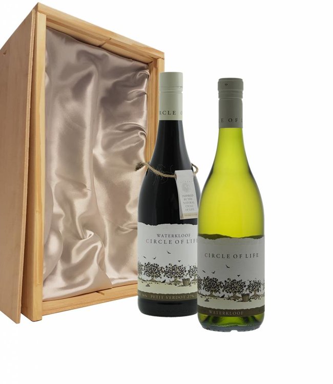 Wijnpakket 2 flessen: Circle of Life witte en rode wijn