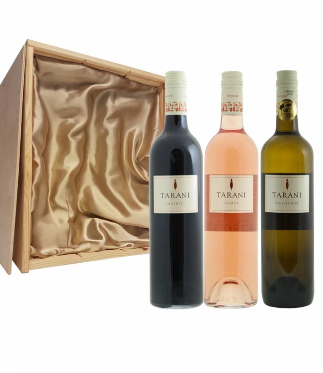 Wijnpakket 3 flessen: Tarani Gamay Rosé / Sauvignon Blanc / Tarani Malbec