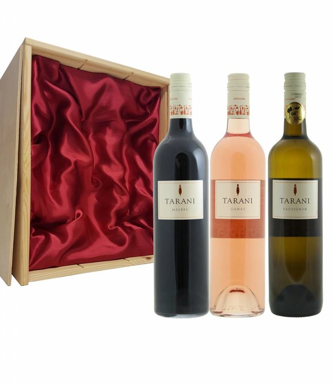 Wijnpakket 3 flessen: Tarani Gamay Rosé / Sauvignon Blanc / Tarani Malbec