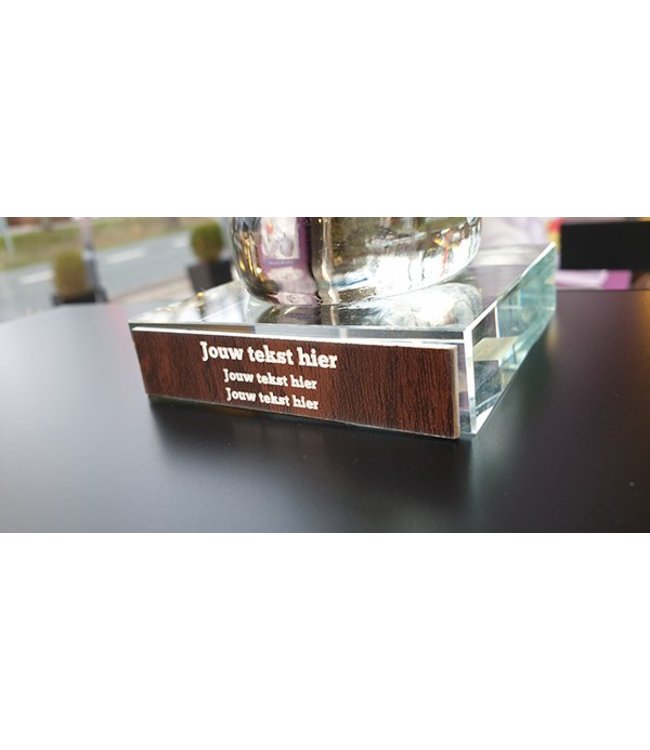 Glassculptuur - "Engel wit"