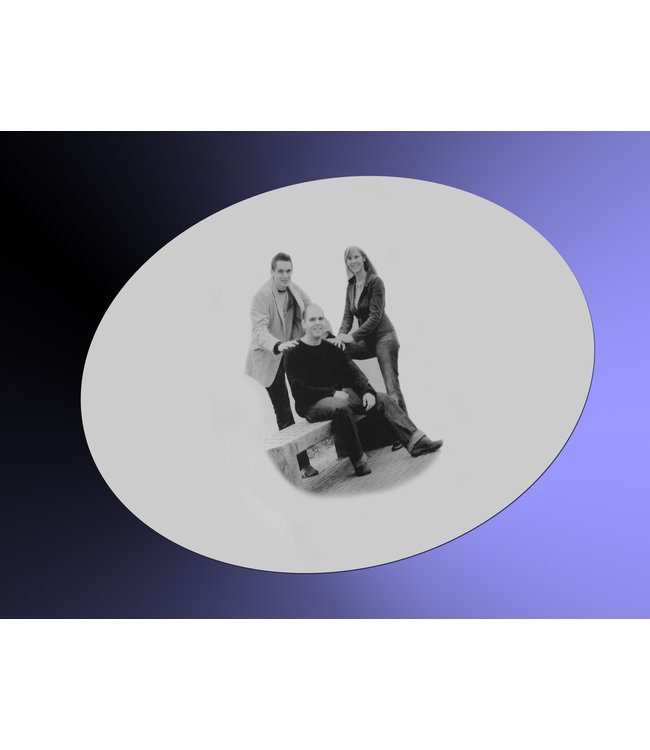 Foto op spiegel ovaal